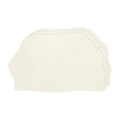 3 pcs suede car cloth 40×45 cm for interior cleaning, white