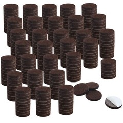 Uxcell 300Pcs Furniture Felt Pads Round 3/4 Self-Stick Anti-Slip Scratch