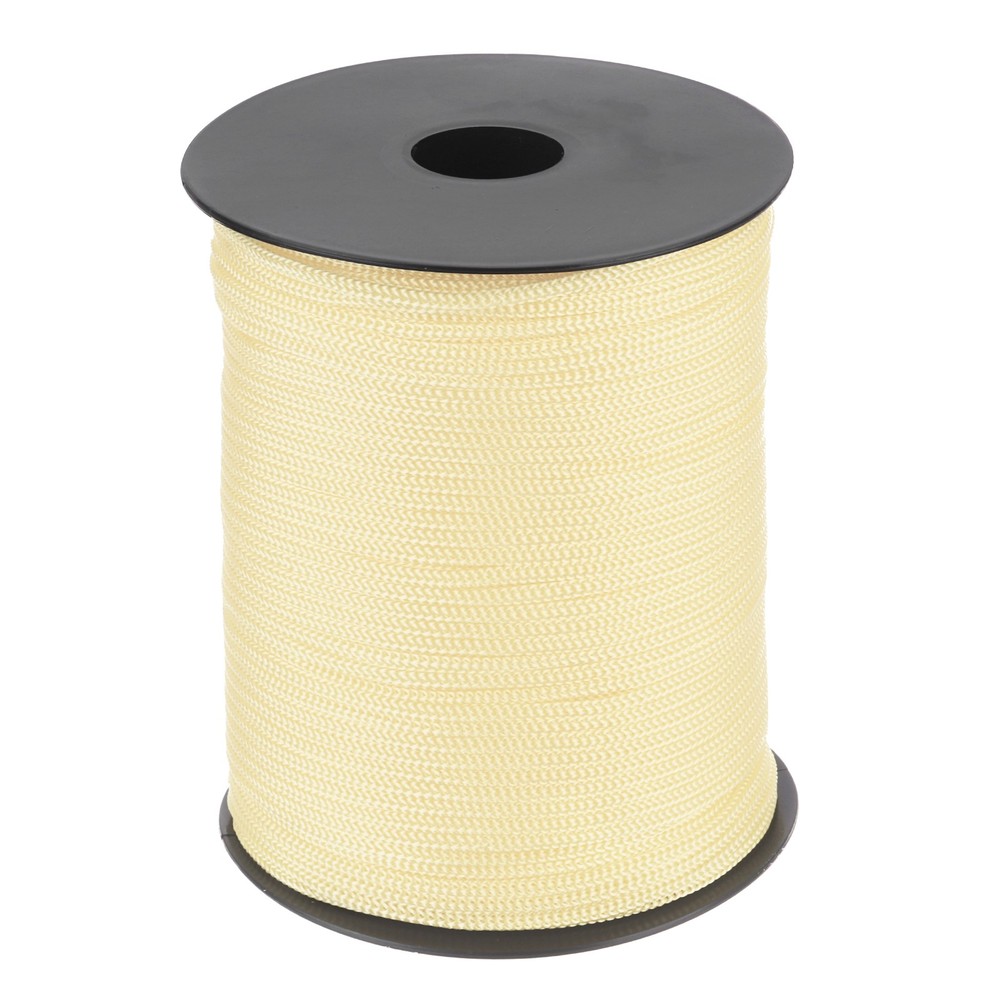 1/8 Inch Polypropylene Rope Braided Ropes, 328ft Nylon Rope Beige