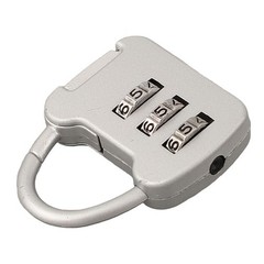Cabinet Trolley Case Compact Combination Lock Red Silver Zinc Alloy Blue