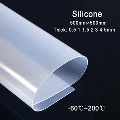 White Silicone Sheet Platte 0.5 1 2 3 4 5 mm Thick High Temp Mat | 500*500mm