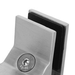Stainless Steel Glass Railing Spigots 90 Degree Frameless Clamp Bracket for
