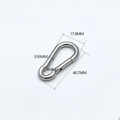 304 Stainless Steel Clip Snap Hooks Carabiner Hook Clasps Carabiner 40mm~180mm