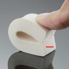 Square Silicone Rubber Sponge Seals Strips White Foam Sealing Strip Width 2-30mm