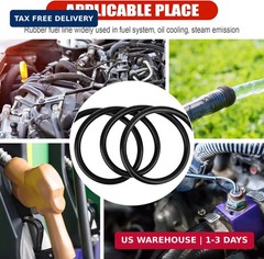 3/8 Inch (10mm) ID Fuel Line Hose 10FT NBR Rubber Push Lock Hose High Pressure 3