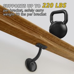 HOME MASTER HARDWARE Hand Rail Bracket, Heavy Duty Stair Support for Home or …