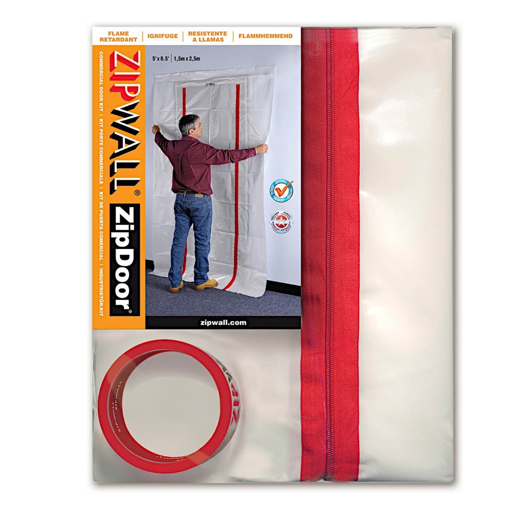 ZipWall ZDC 4′ x 8′ Zipdoor Commercial-1PK