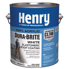 587 Dura-Brite White 100% Acrylic Elastomeric Reflective Roof Coating 0.90 Gal.