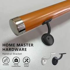 HOME MASTER HARDWARE Hand Rail Bracket, Heavy Duty Stair Support for Home or Off