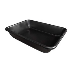 Medium Mixing Tub Multi-Purpose Black Plastic Flexible Measurement Marks Storage
