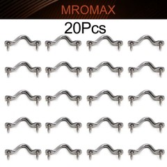 2-20pcs 3.5-6mm Stainless Steel Wire Eye Strap Marine Boat Shape Pad Eye Strap