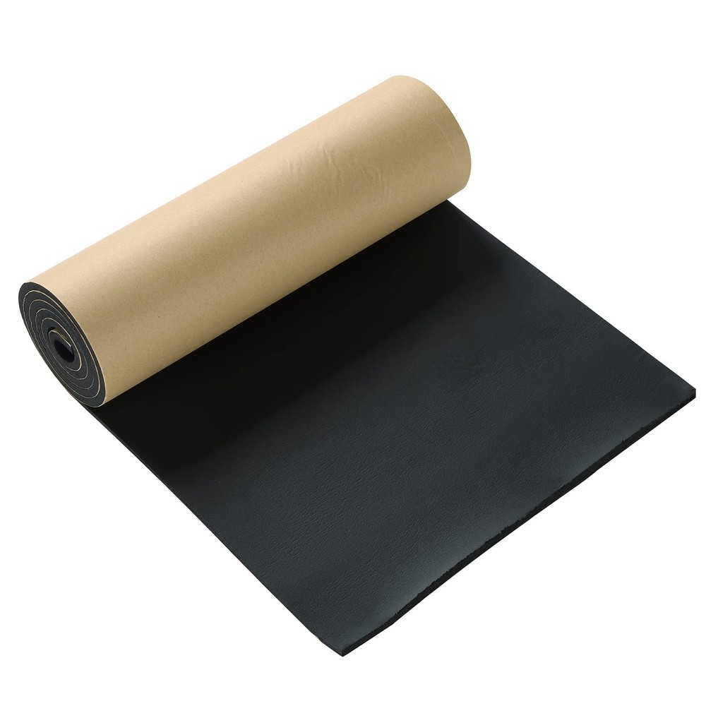 Sponge Neoprene with Adhesive Foam Rubber Sheet, 1/4″ T x 12″ W x 54″ L, 4.5 …