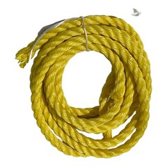 Twisted Yellow Polypropylene Rope 3/4″ x 20′ 9″