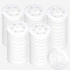AccEncyc 45mm Polypropylene Washers – 100 Pcs Load 1.77 inches, White
