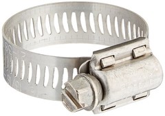 63016H Marine Power-Seal SS Hose Clamp, SAE 16, 13/16″ to 1-1/2″ Dia, 10EA
