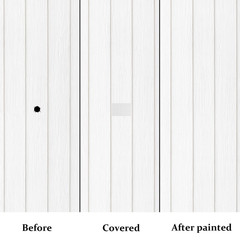 20 Pieces Vinyl Siding Repair Kit, White Self-Adhesive Vinyl Siding Patch Kit fo