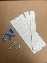 EGGSHELL ALUMINUM STRAPS AROUND RAIN GUTTER DOWNSPOUT STRAPS 2×3 WScrew Anchors