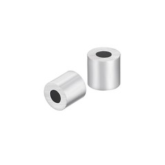 30Pcs M2.5 Aluminum Sleeve Crimp 2.5mm Steel Wire Rope Button Stop Clips
