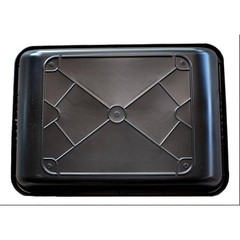 Medium Mixing Tub Multi-Purpose Black Plastic Flexible Measurement Marks Storage