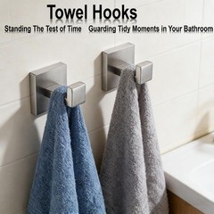 Taun Bathroom Hardware Set 20 Piece Brush Nickel Bathroom Accessories Set