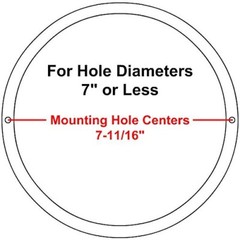 Reliable Hardware Company RH-4002-8-2-A White Surface Mount 8-3/8″ Speaker Cover