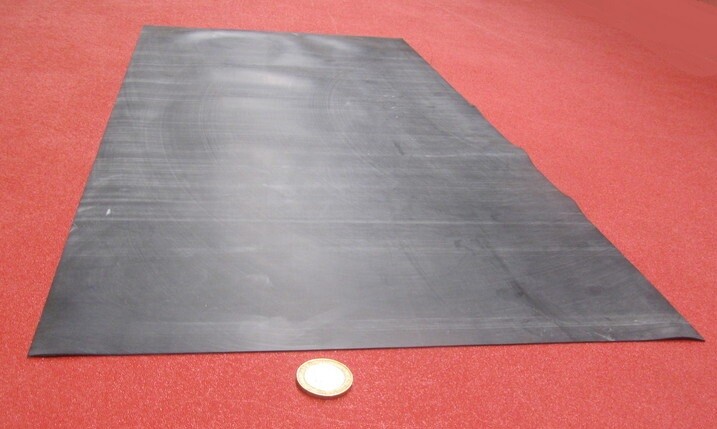 EPDM Rubber Sheet, Black, 1/32″ x 12″ Wide x 24″ Length