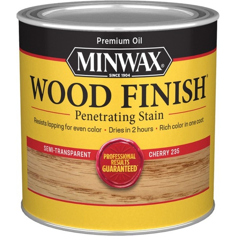 Minwax 22350 1/2pt Cherry 235 Semi-Transparent Stain-1PK
