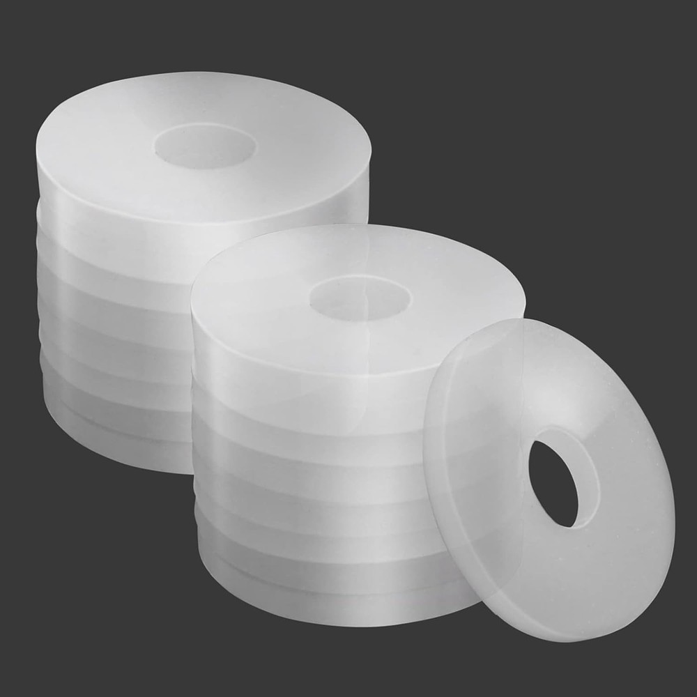 Grevosea 20Pcs Nylon Flat Washer 13/16″ OD,3/16″ ID Clear Washers…