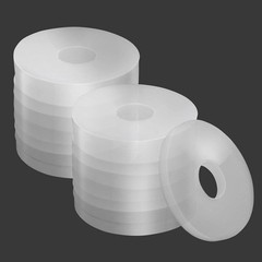 Grevosea 20Pcs Nylon Flat Washer 13/16″ OD,3/16″ ID Clear Washers…