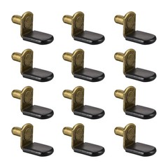 20pcs 6mm Shelf Support Peg for Kitchen L-Shaped Support Shelf Pegs Bronze