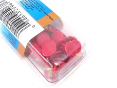 NEW! LOT OF (200) NATIONAL MFG. RED FINISH THUMB TACKS, N259-671