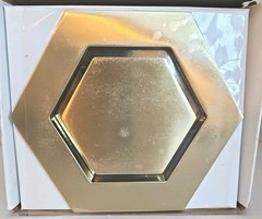 Serenity BCS.502.88 – Brushed Gold Hexagonal Shower Drain Trim (5¾″, Brass) NEW