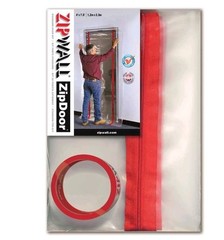 ZipWall 4 ft. x 7.5 ft. Adhesive Zippers Dust Barrier Door Kit w/ Tape