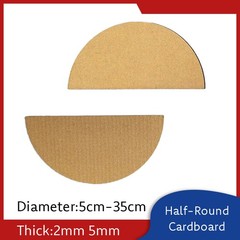 Semi-circular Cardboard Half-Round for Shaping DIY Crafts / Children’s Drawings