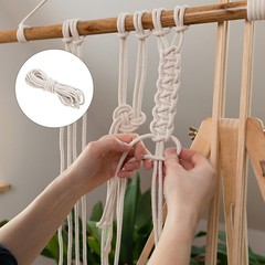 White Cotton Rope Decor for Hand Weaving DIY Binding Rope Lightweight and Easy