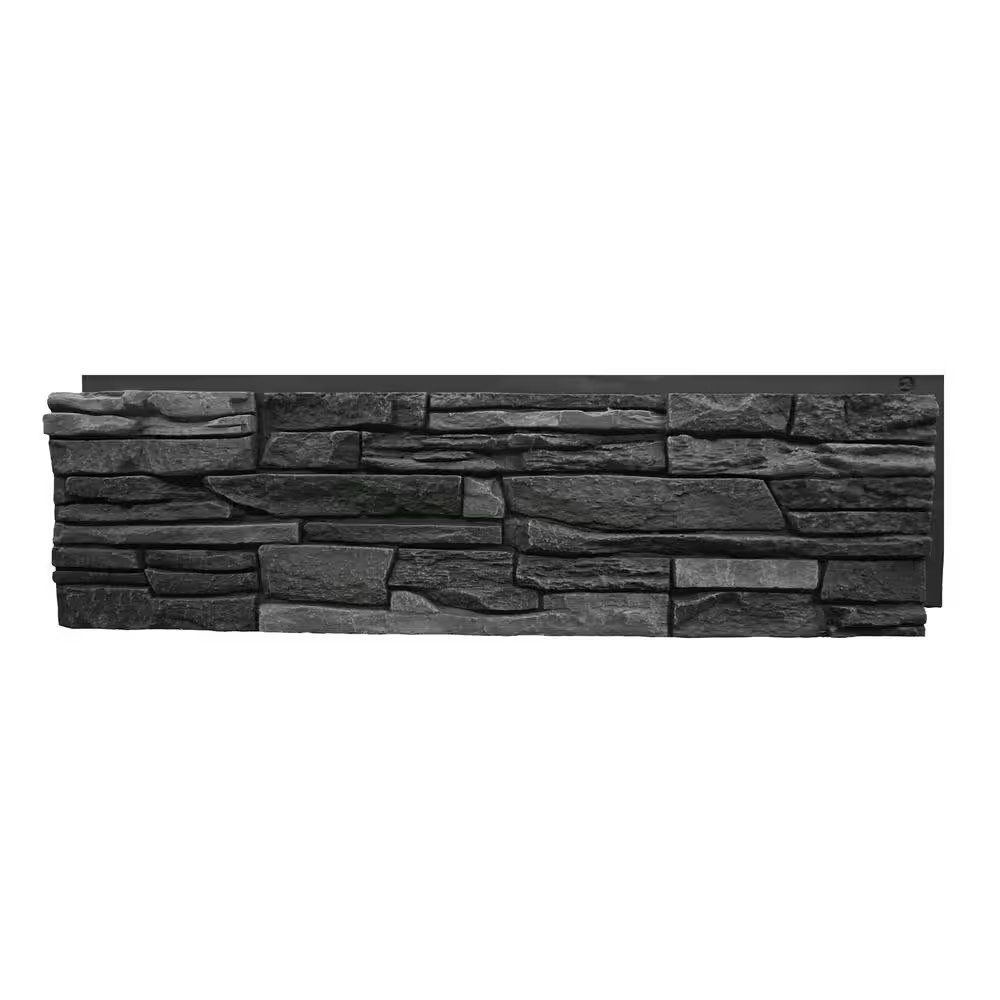 GenStone Siding Panel Faux Stone Wall Poly Interlocking DIY Waterproof Exterior