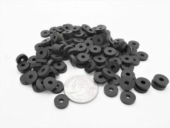 SHKIBY [100 Pack] 1/4″ x 5/8″ EPDM Rubber Washer, Neoprene Flat 0.25 inches