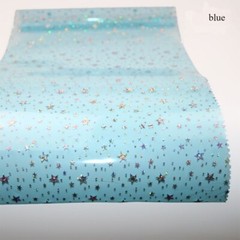 20cm 120cm Transparent Pentacle Star Printed Vinyl Film DIY Handicraft Materials