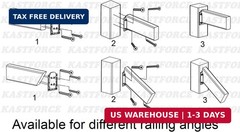 20pcs Deck Railing Connectors for 2×4 Wood Post KF4013 | 160 pcs Rust-Free Screw
