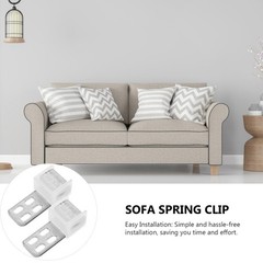 20 Pcs Sofa Spring Clips Repair Kit Iron Metal Clips for Couch Cushion Fixing