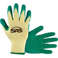 SAS 6639 XL Cotton/Poly Knit w/Latex Coated Palm Gloves-1PK