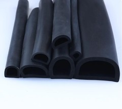 EPDM Self-Adhesive Sealing Strip D-Type Hollow Foam Strip Foam Guard Seal 6-25mm