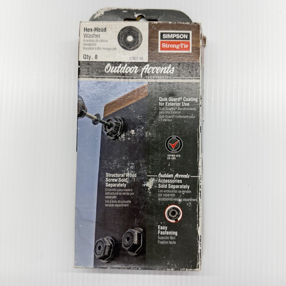 Pack of 8 Simpson Strong Tie Hex-Head Washers # STN22-R8