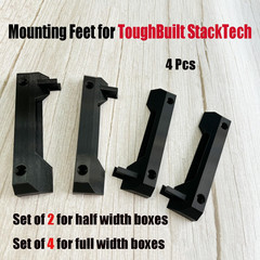 8Pcs Mounting Feet for Toughbuilt Stacktech,Mounting Plate Brackets Cleats Comp