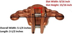 Bronze Plastic Roof Ice Snow Standing Seam Metal Roof Guards 1, 5 or 10 pack