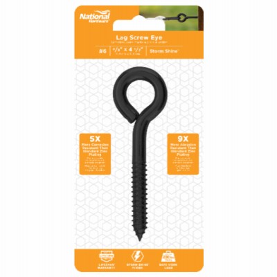 Lag Screw Eye, 3/8 x 4-1/2 In. – N820-103