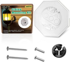 Vinyl Siding Mounting Blocks Kit,Siding Mounting Block with Built-In Electrical