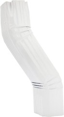 Gutter Downspout OFFSET White (Gloss) Aluminum gutter 3X4 A-Style,