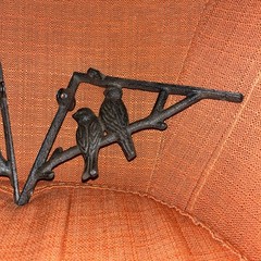 2 Cast Iron Antique Style BIRD Brackets Corbels Garden Braces Shelf Bracket Book