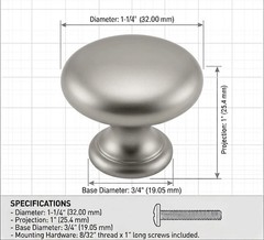 Cosmas 10 Pack 4950ORB Oil Rubbed 1.25 inches x 1 inch, Bronze